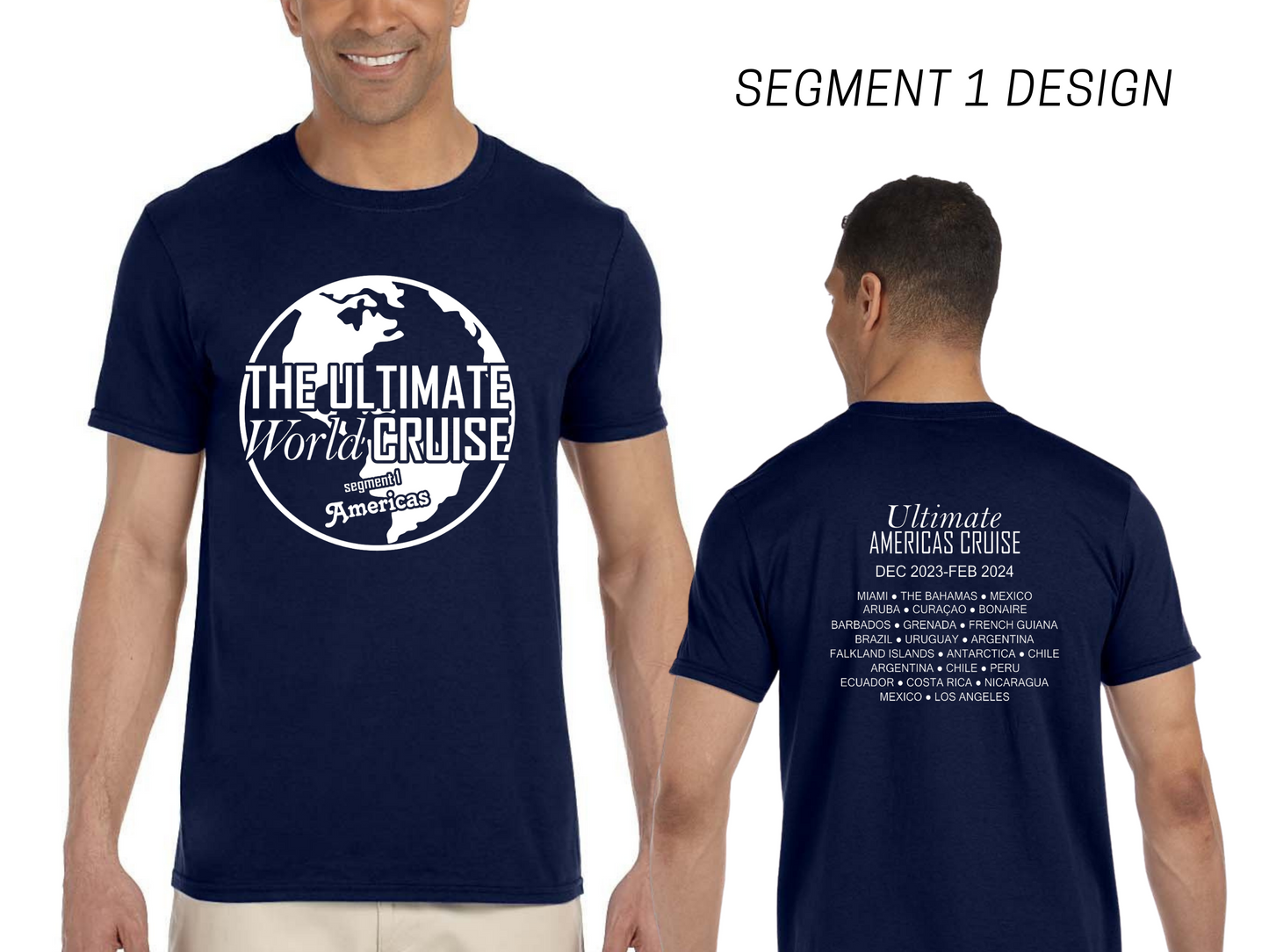 Segments 1-4 Ultimate World Cruise graphic T-shirt   (style 2)